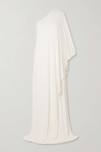 Sylvie One-Shoulder Cape-Effect Jersey Gown from Net-a-Porter 