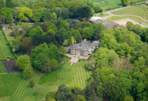 Arial Shot of Delamere Manor and the grounds