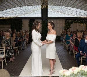 Ladies Wedding, Brides at the Alter