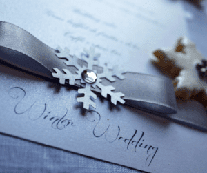 winter wedding invite