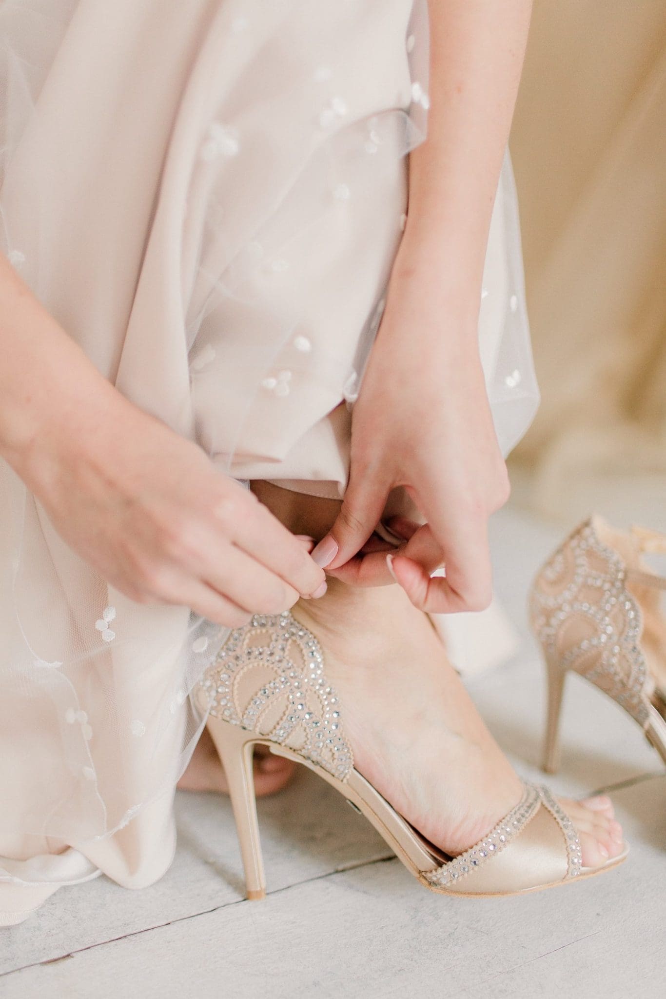 Image describes wedding shoes.