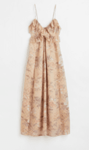 bohemian-themed wedding guest dress this spring
