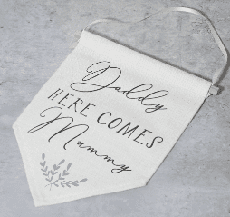 Here comes Mommy wedding sign