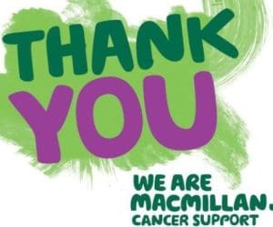 Macmillan Coffee Morning Thank you