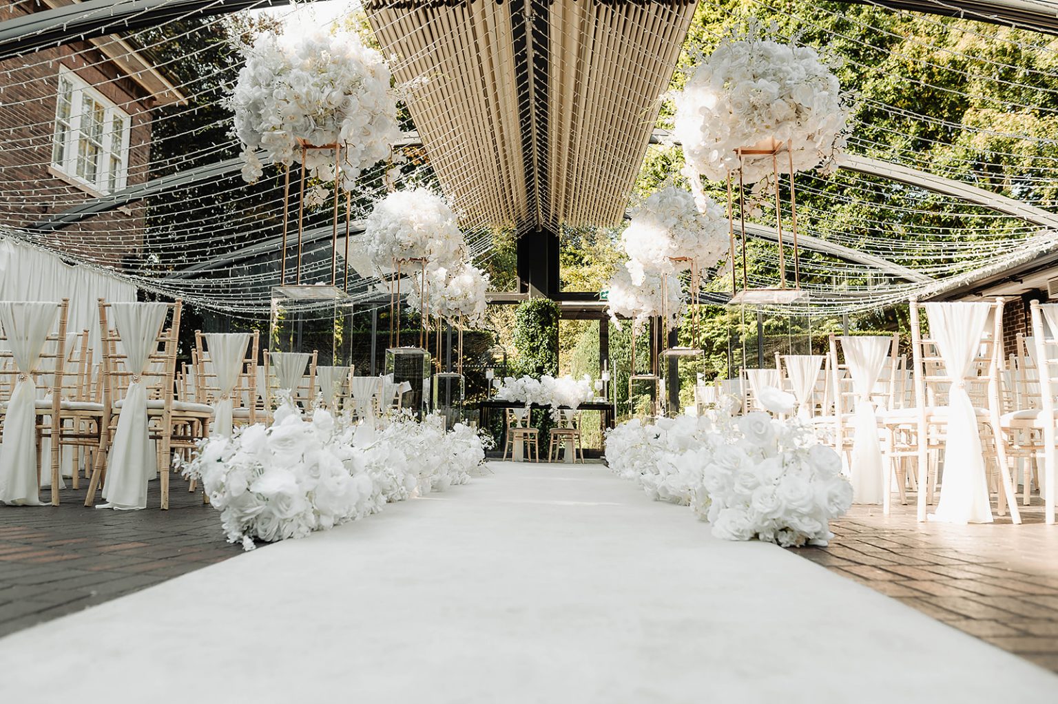 Indoor Wedding in the Courtyard